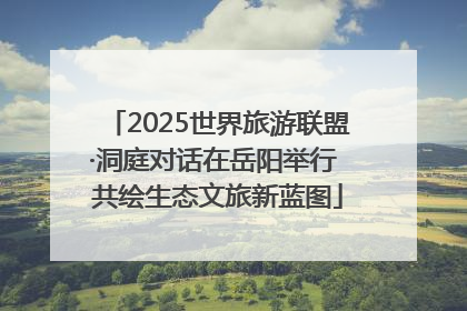 2025世界旅游联盟·洞庭对话在岳阳举行 共绘生态文旅新蓝图