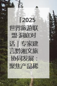 2025世界旅游联盟·洞庭对话｜专家建言黔湘文旅协同发展：聚焦产品稀缺性 深化区域经验共享