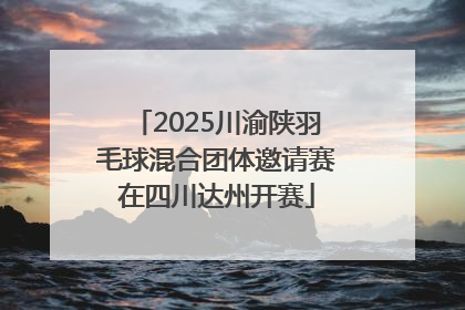 2025川渝陕羽毛球混合团体邀请赛在四川达州开赛