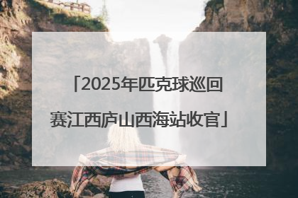 2025年匹克球巡回赛江西庐山西海站收官