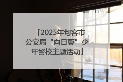 2025年句容市公安局“向日葵”少年警校主题活动
