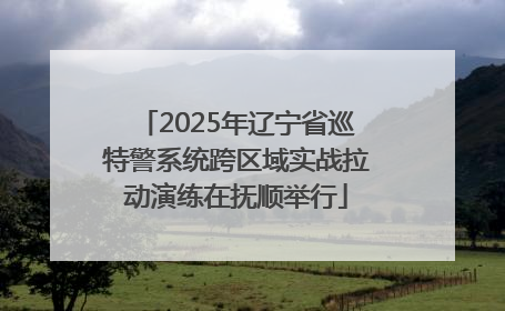 2025年辽宁省巡特警系统跨区域实战拉动演练在抚顺举行