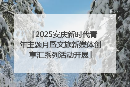 2025安庆新时代青年主题月暨文旅新媒体创享汇系列活动开展