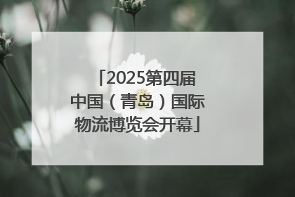 2025第四届中国（青岛）国际物流博览会开幕