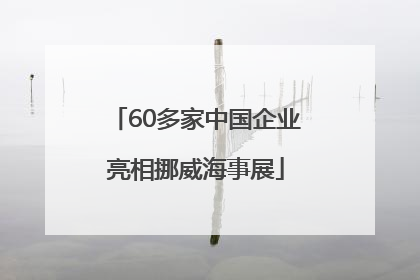 60多家中国企业亮相挪威海事展