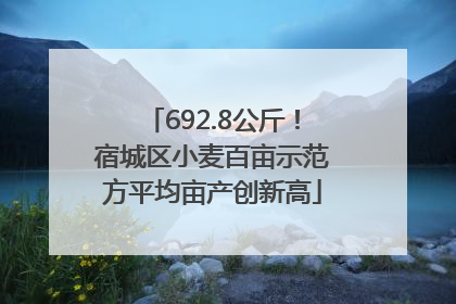692.8公斤！宿城区小麦百亩示范方平均亩产创新高