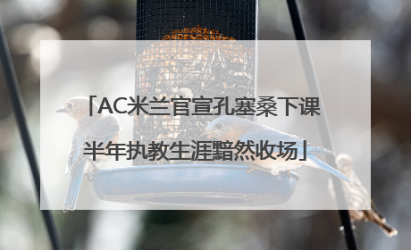 AC米兰官宣孔塞桑下课 半年执教生涯黯然收场
